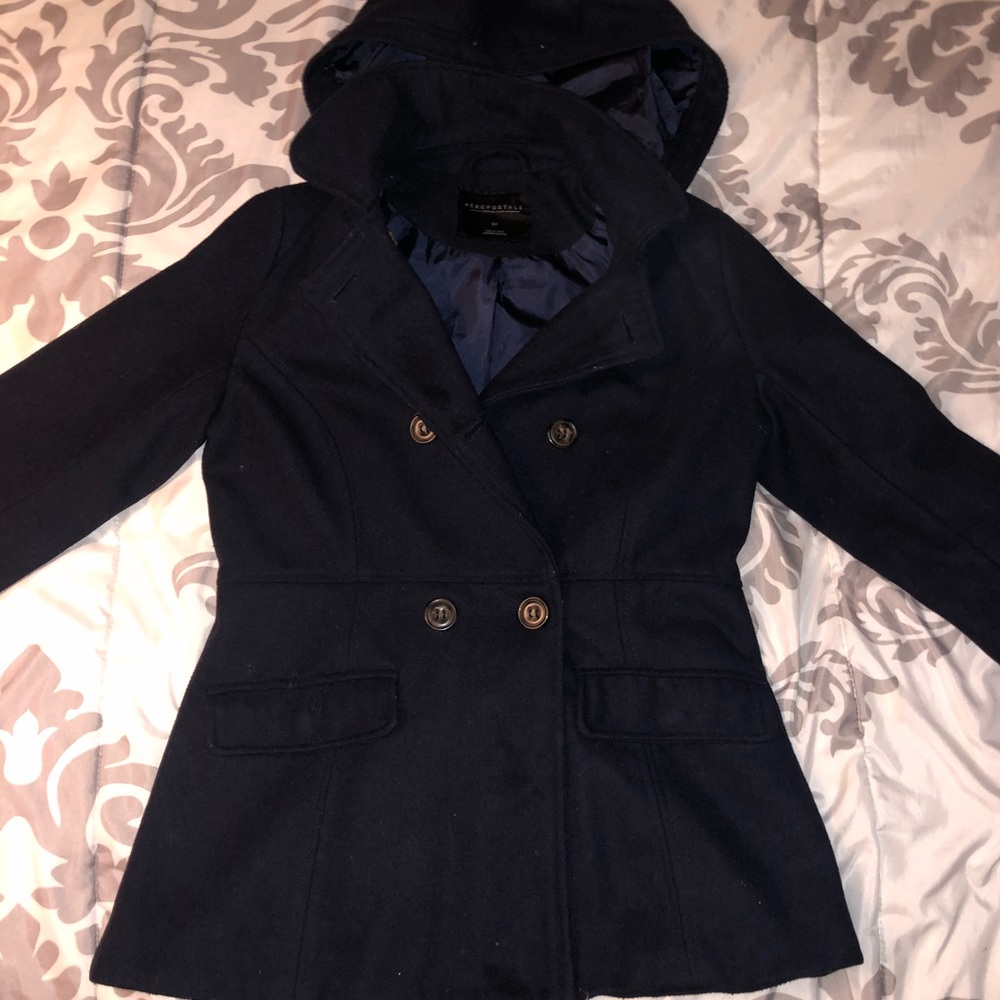 Navy Aeropostale Pea Coat